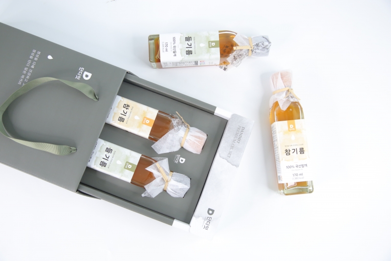 단디담음,[2구선물세트]단디잇 100%국산 저온착유 참기름&들기름 170ml